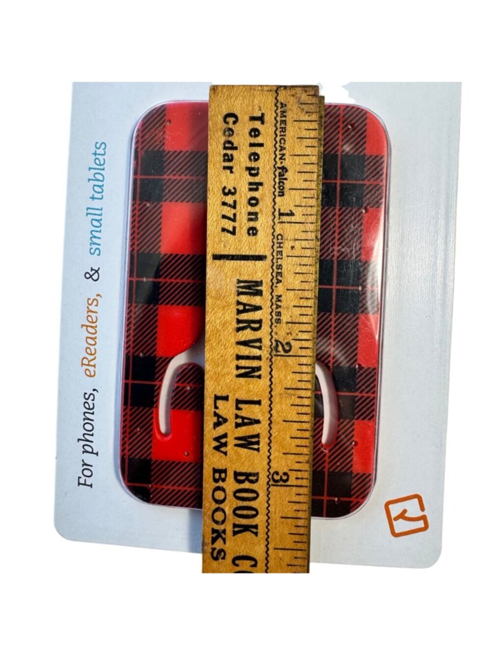 Flexistand Red Tartan Slim Phone Stand Universal Portable Phone Holder New - Picture 4 of 9